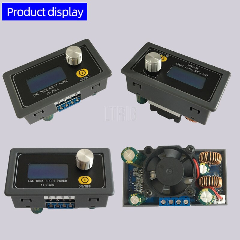 custom 1Pcs SK80 Adjustable Automatic Buck Module DC Constant Voltage Current Regulated Digital Control