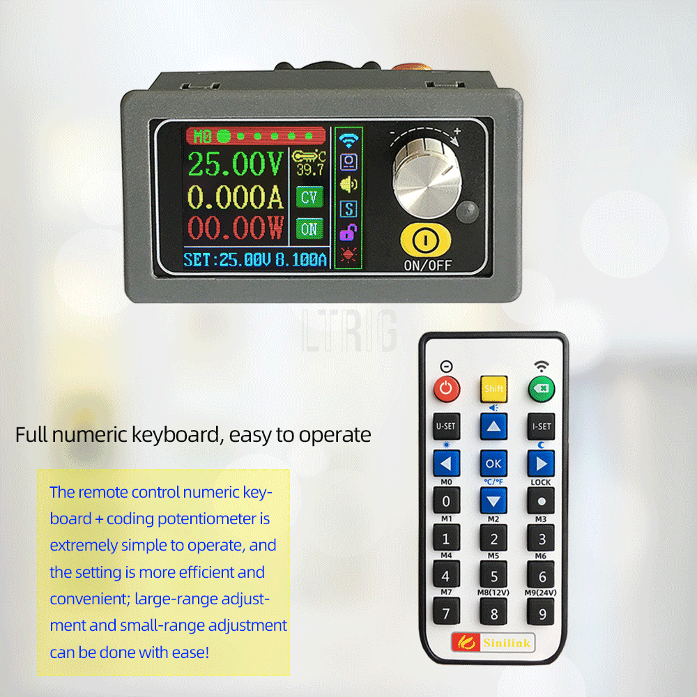 custom 1Pcs XY5008 DC step-down converter 0-50V 8A 400W power module adjustable regulated power supply WIFF APP