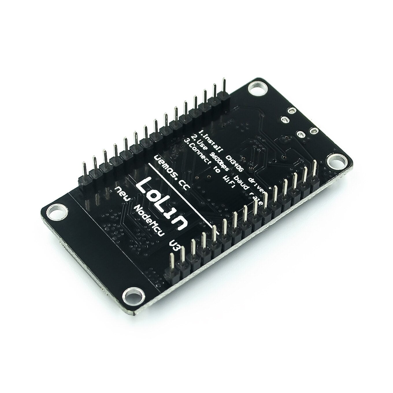 custom 1Pcsnodemcu v3 esp8266 ch340 module WIFI Internet of Things development board pcb Antenna and usb port for Arduino