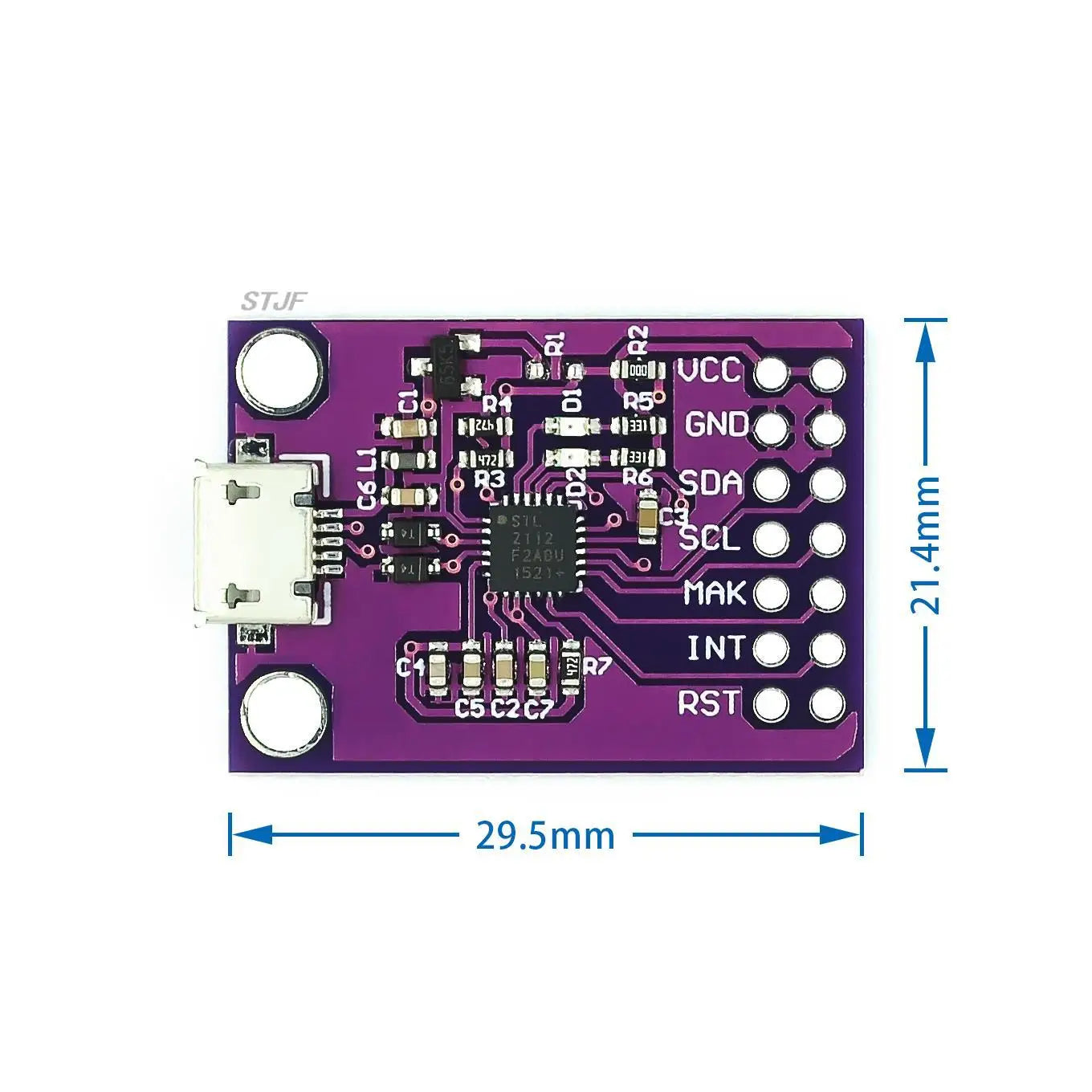 Custom MCU 2112 CP2112 Debugging Board USB to I2C Communication Module