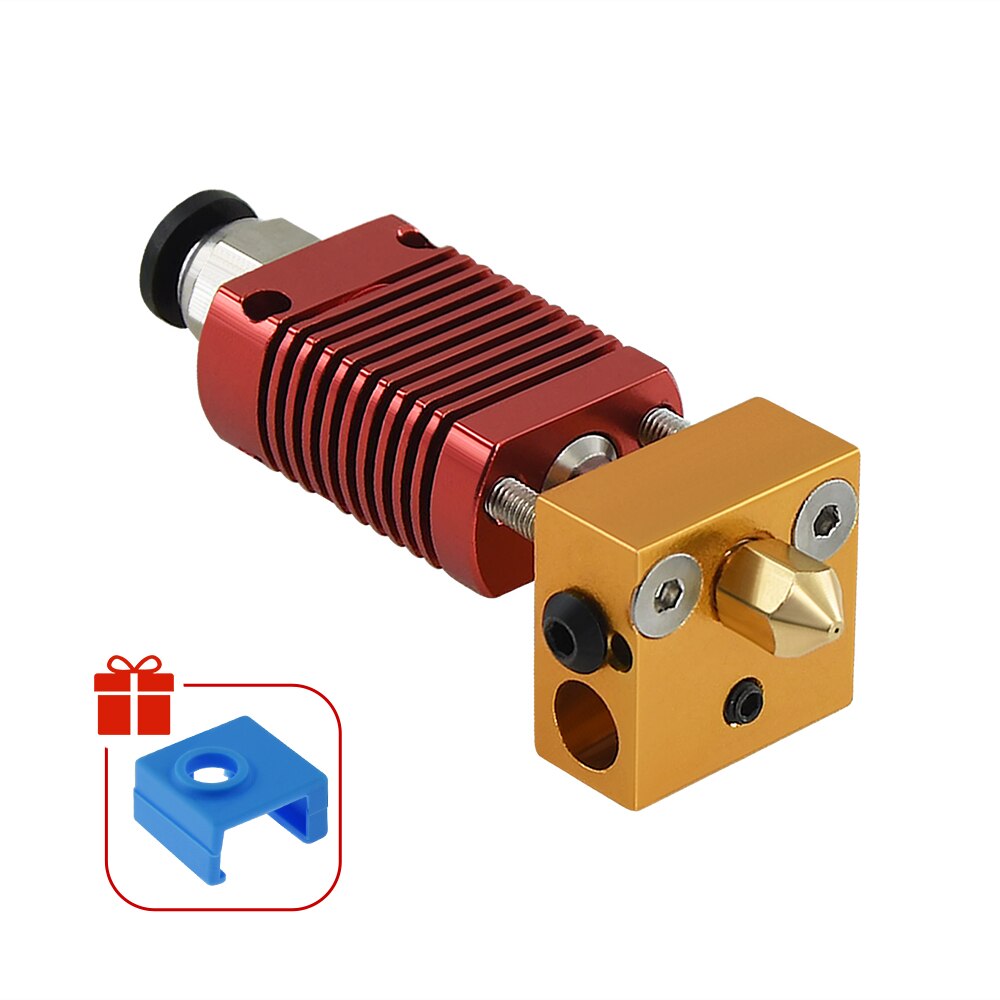 Custom MK8 Assembled Extruder Hot End Kit For Ender 3 CR-10 Printers 1.75mm 0.4mm Nozzle Aluminum Heating Block 3D Printer Accessories