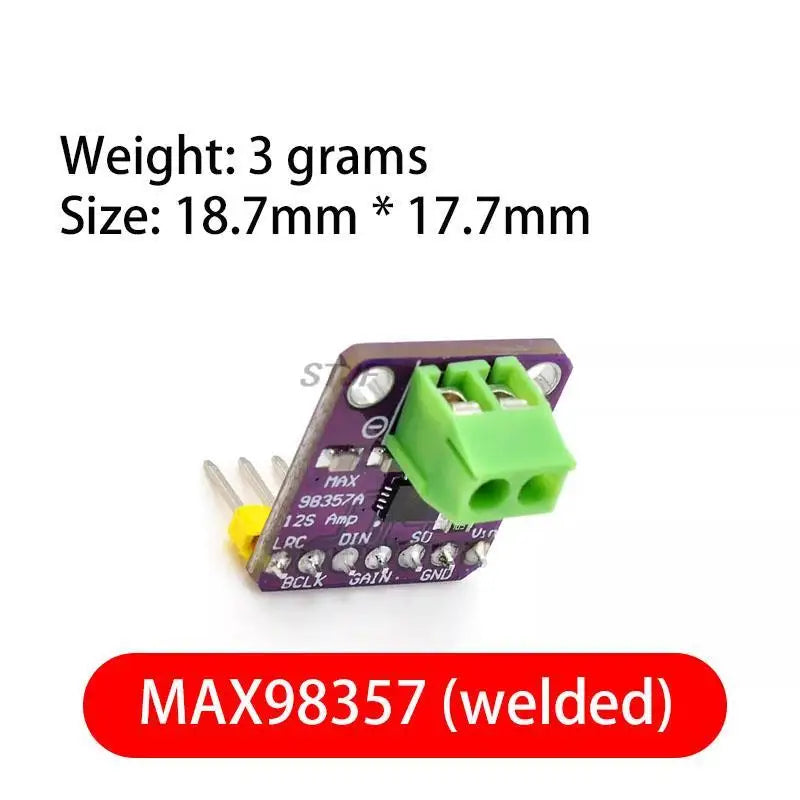 Custom Max98357 I2S 3W Class D Amplifier Breakout Interface Dac Decoder Module Filterless Audio Board For for Raspberry Pi Esp32