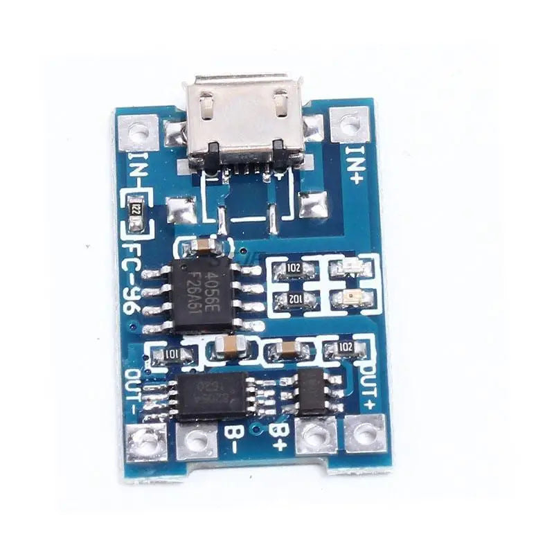 Custom Micro USB 5V 1A 18650 TP4056 Lithium Battery Charger Module Charging Board With Protection Dual Functions 1A Li-ion