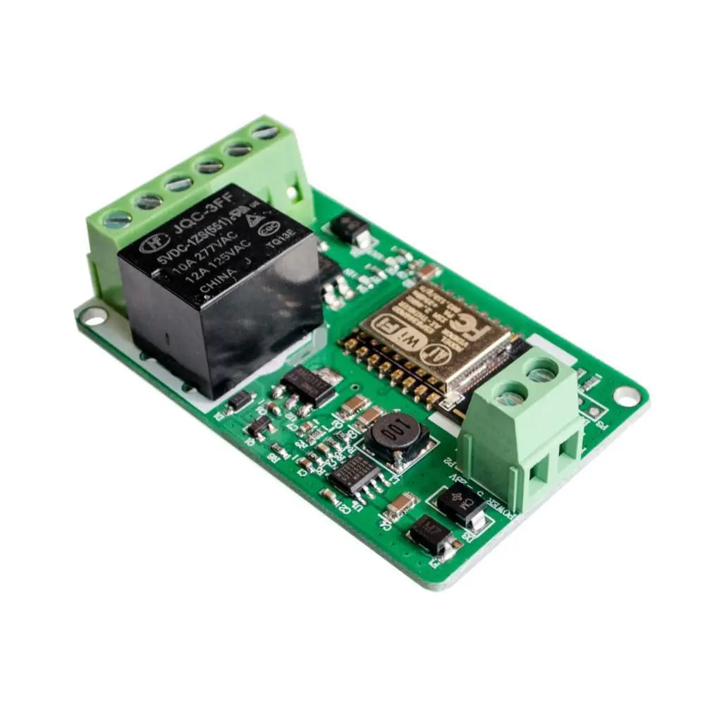 Custom New Arrival Green ESP8266 10A 220V Network Relay WIFI Module Input DC 7V~30V Modules