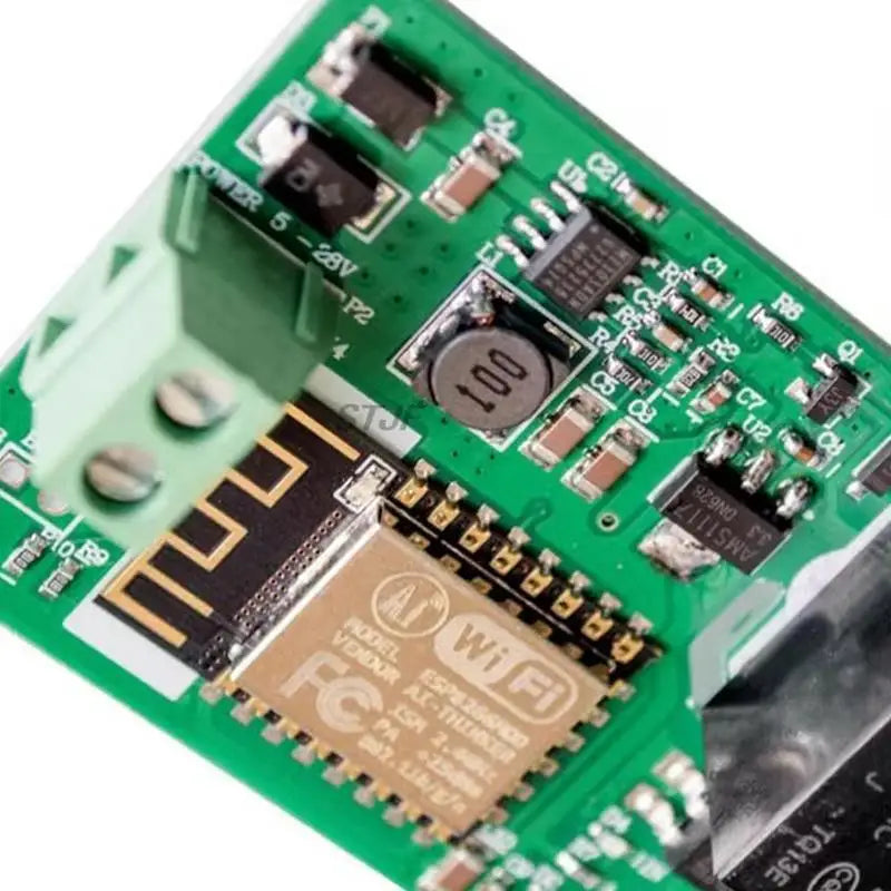 Custom New Arrival Green ESP8266 10A 220V Network Relay WIFI Module Input DC 7V~30V Modules