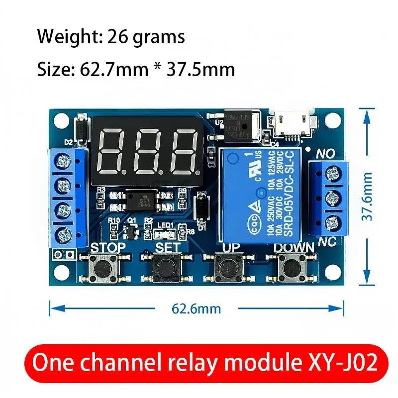 Custom One Relay Module XY-J02 Time Delay Power Cut Off Trigger Delay Cycle Timing Circuit switch