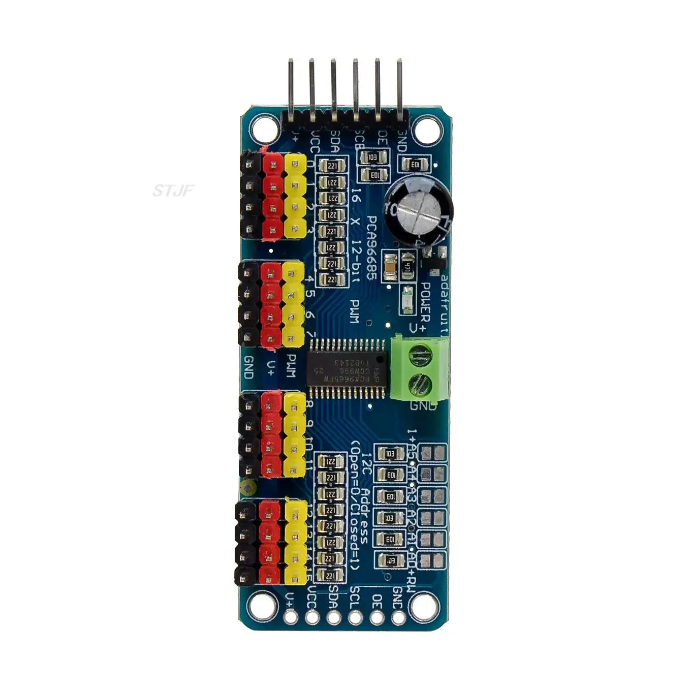 Custom PCA9685PW 16 Channel 12-bit PWM/Servo Driver-I2C interface PCA9685 module pi shield module servo shield