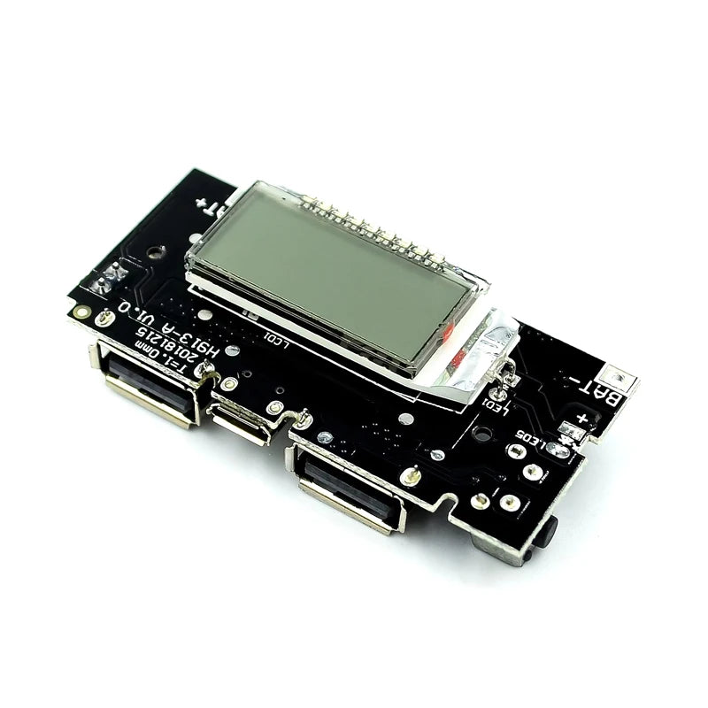 Custom Power bank module mobile power boost DIY 18650 lithium battery digital display dual USB output charging board motherboard