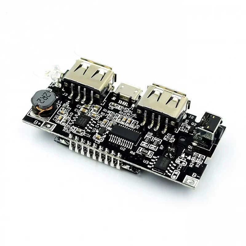 Custom Power bank module mobile power boost DIY 18650 lithium battery digital display dual USB output charging board motherboard