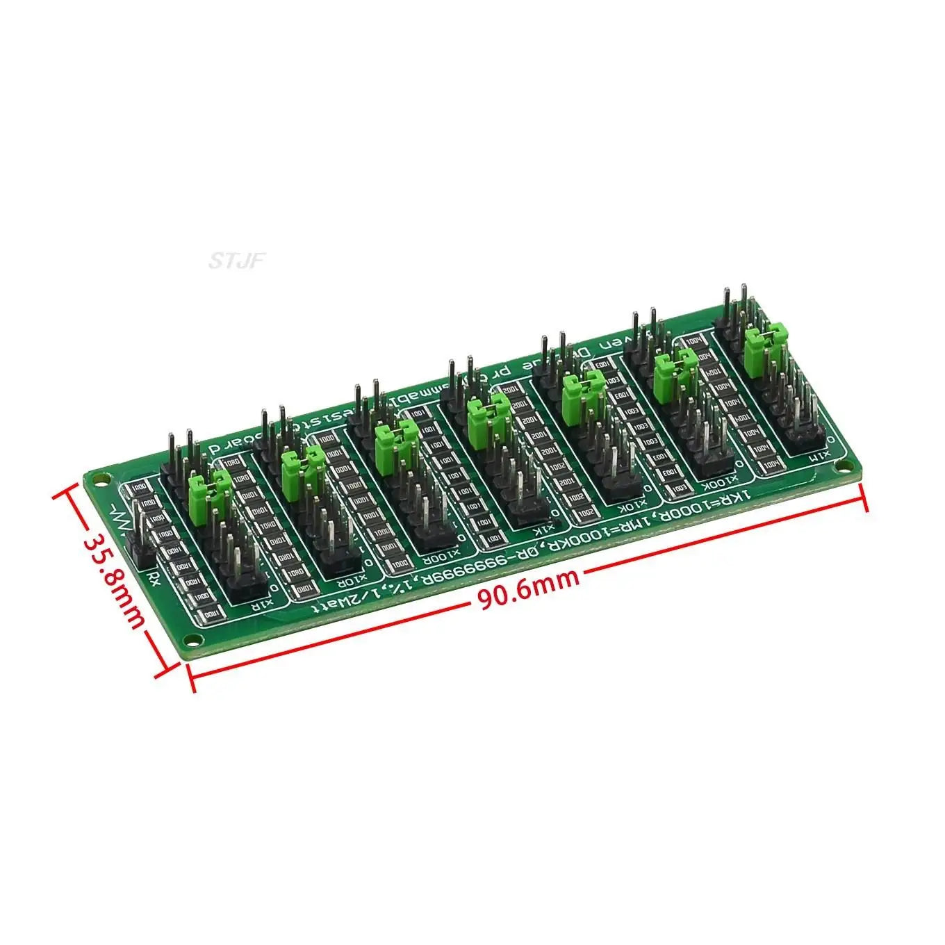 Custom Programmable Eight Decade Resistor Board 0.1R-9999999.9R 0.1-9.9999999MR (0-10MS) Step Accuracy 0.1R 1/2 W SMD Resistance Module
