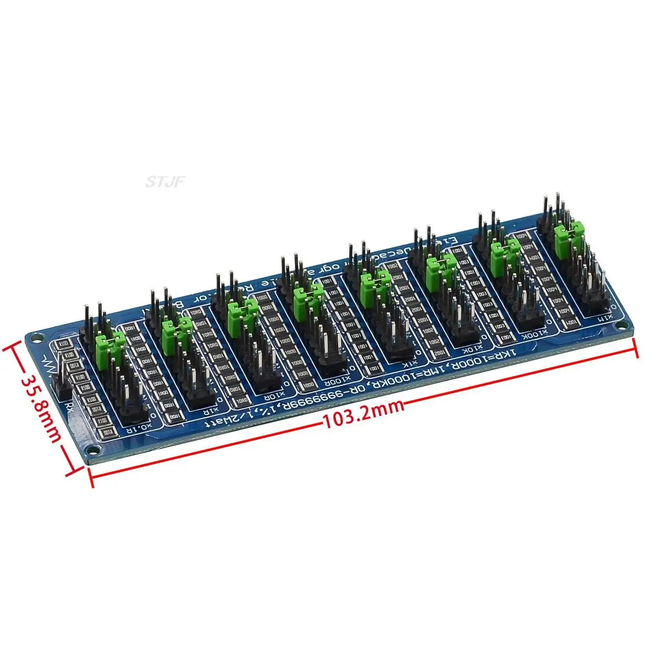 Custom Programmable Eight Decade Resistor Board 0.1R-9999999.9R 0.1-9.9999999MR (0-10MS) Step Accuracy 0.1R 1/2 W SMD Resistance Module