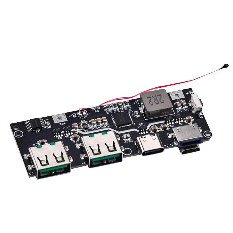 Custom QC4.0 QC3.0 LED Dual USB 5V 4.5A 22.5W Micro/Type-C USB Mobile Power Bank 18650 Charging Module Temperature / Circuit Protection