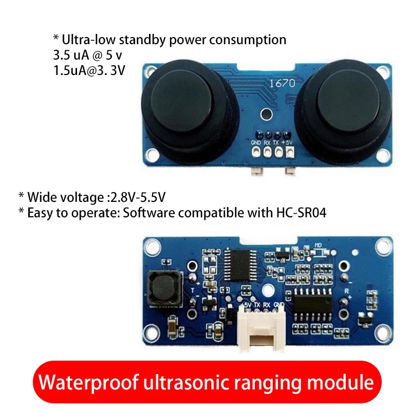 Custom RCWL-1670 Waterproof Transceiver Split Ultrasonic Ranging Module 2cm-400cm Distance DC3-5V For Water Level Measurement