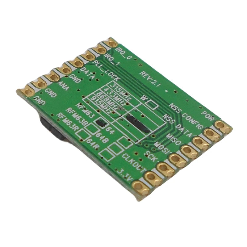 Custom RFM63 10dBm Ultra Low Power and High Performance Wireless Communication Transceiver Module