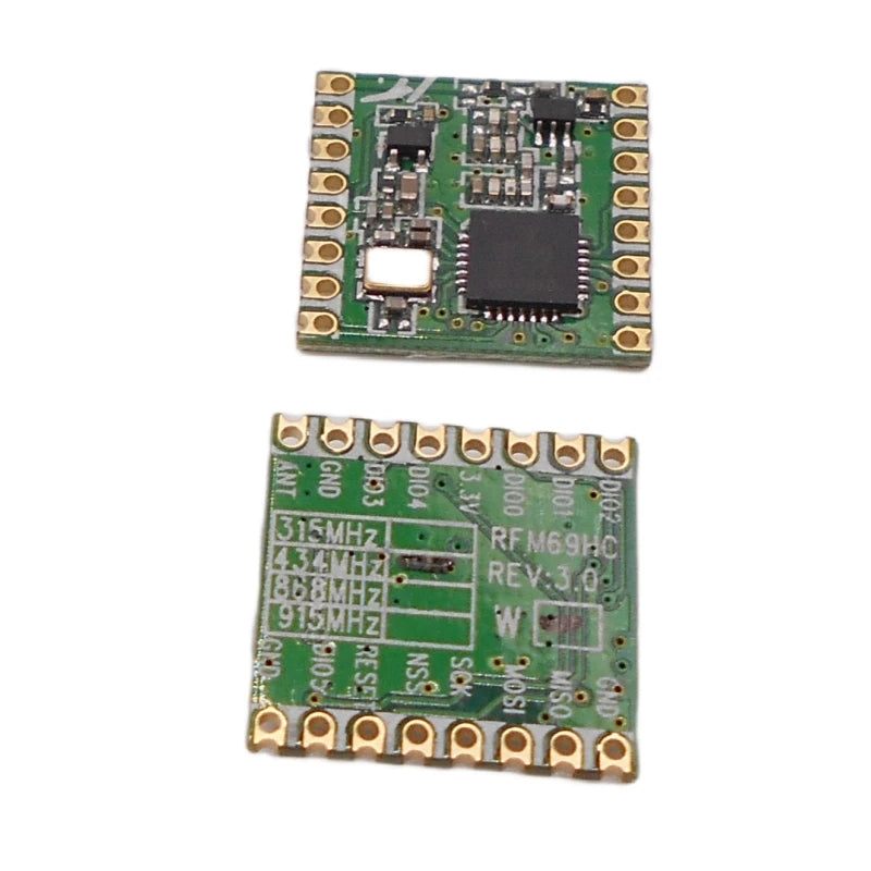 Custom RFM69HCW 433/868/915mhz FSK Wireless Transceiver Module SX1231 16 * 16mm
