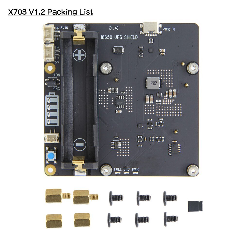 Raspberry Pi 4 model B 18650 UPS HAT,X703 V1.2 Shield/Expansion Board customize