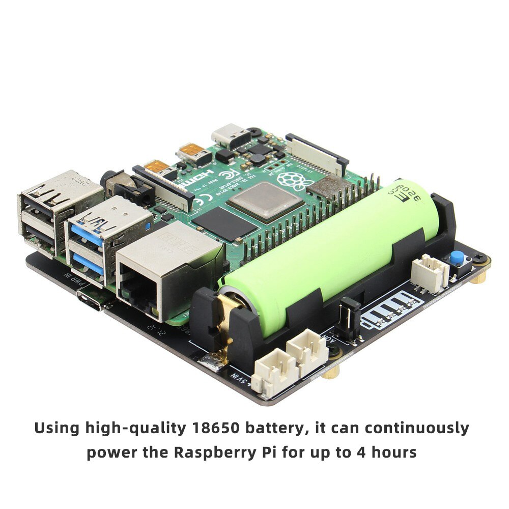 Raspberry Pi 4 model B 18650 UPS HAT,X703 V1.2 Shield/Expansion Board customize