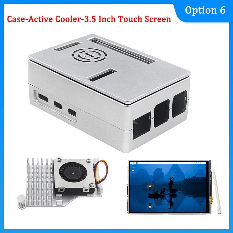 Custom Pi 5 ABS Case Protective Shell Plastic Case for Pi 5 Optional Black Sliver Colors