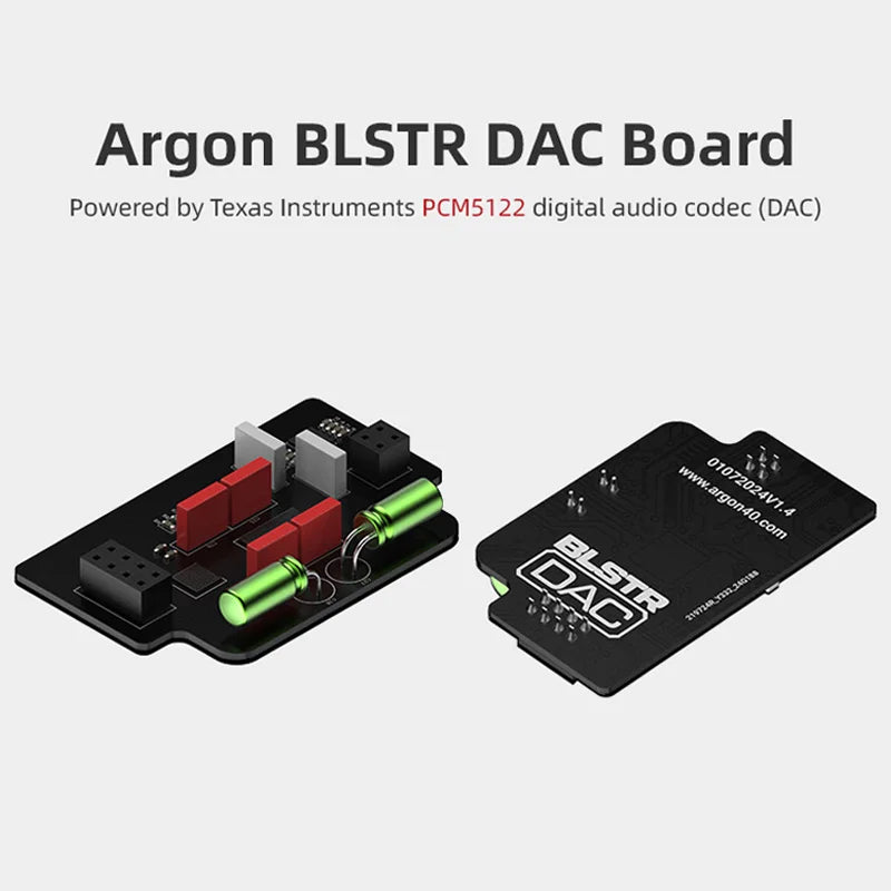 Custom Pi 5 BLSTR DAC Kit with Ground Loop Isolator PCM5122 Sound Card Pug and Play Expansion for ONE V3 Case
