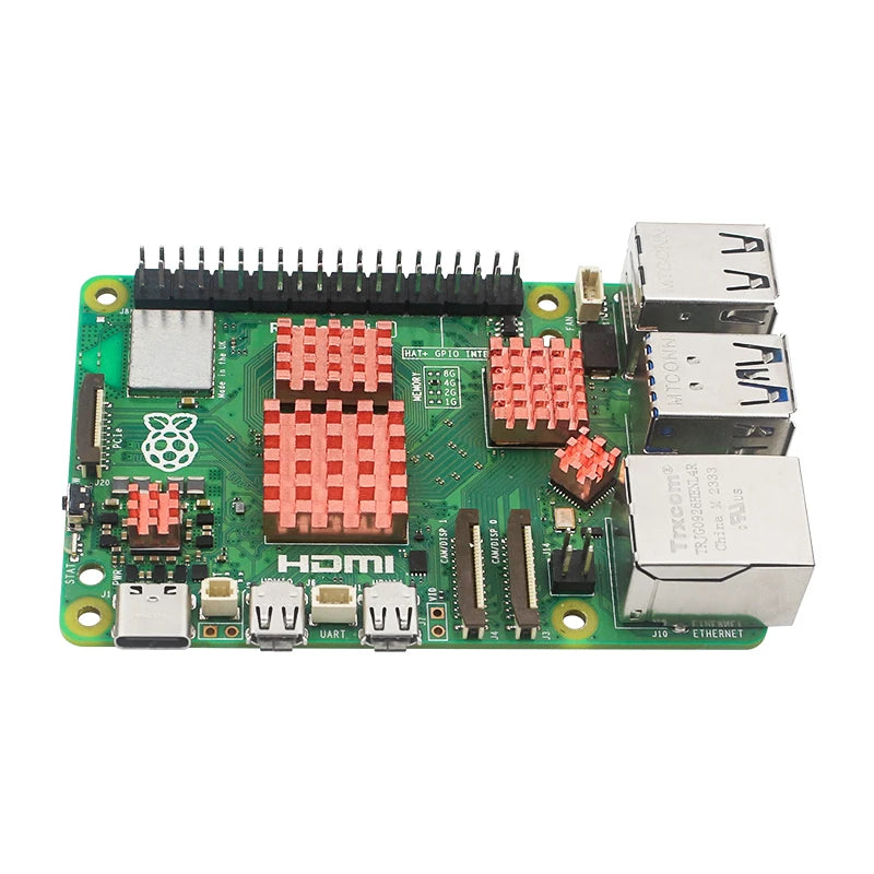 Custom Pi 5 Copper Heatsink Metal Radiator Passive Cooling Pad Cooler for RPI 5 Pi5