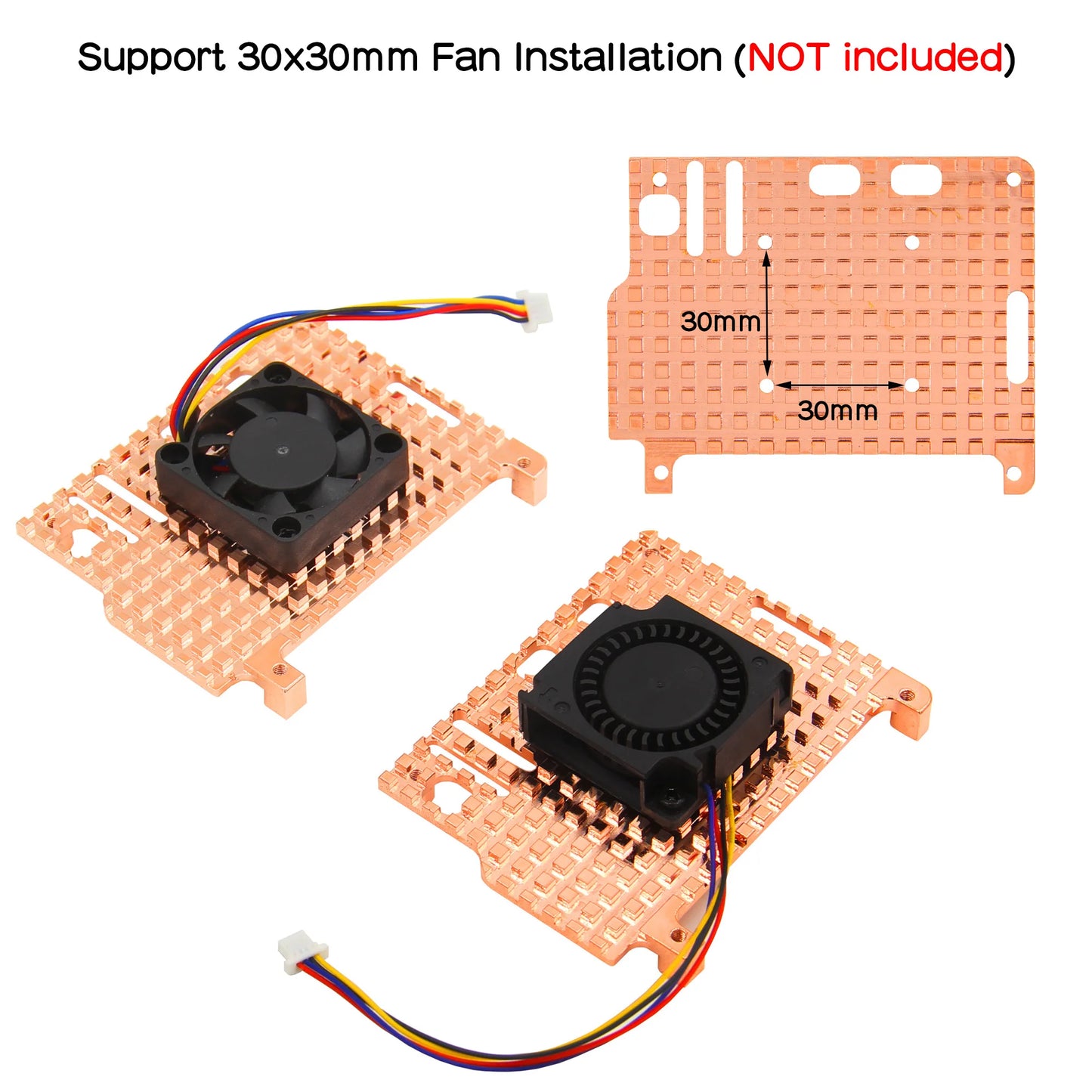 Custom Pi 5 Heatsink Pure Copper Radiator for Pi 5 Only
