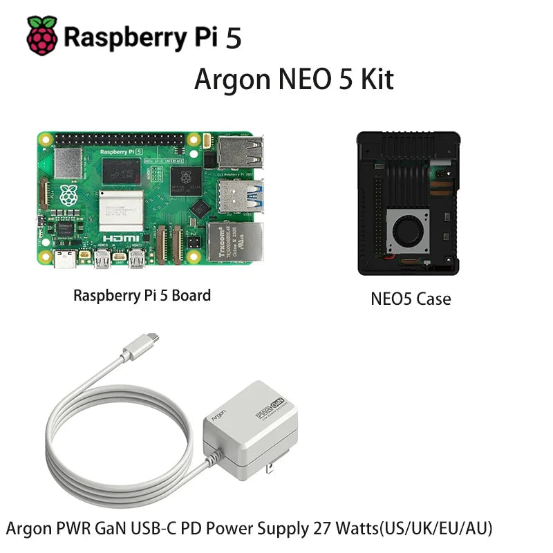 Custom Pi 5 Pi 5 Board Arm Cortex-A76 Linux Board Basic Kit