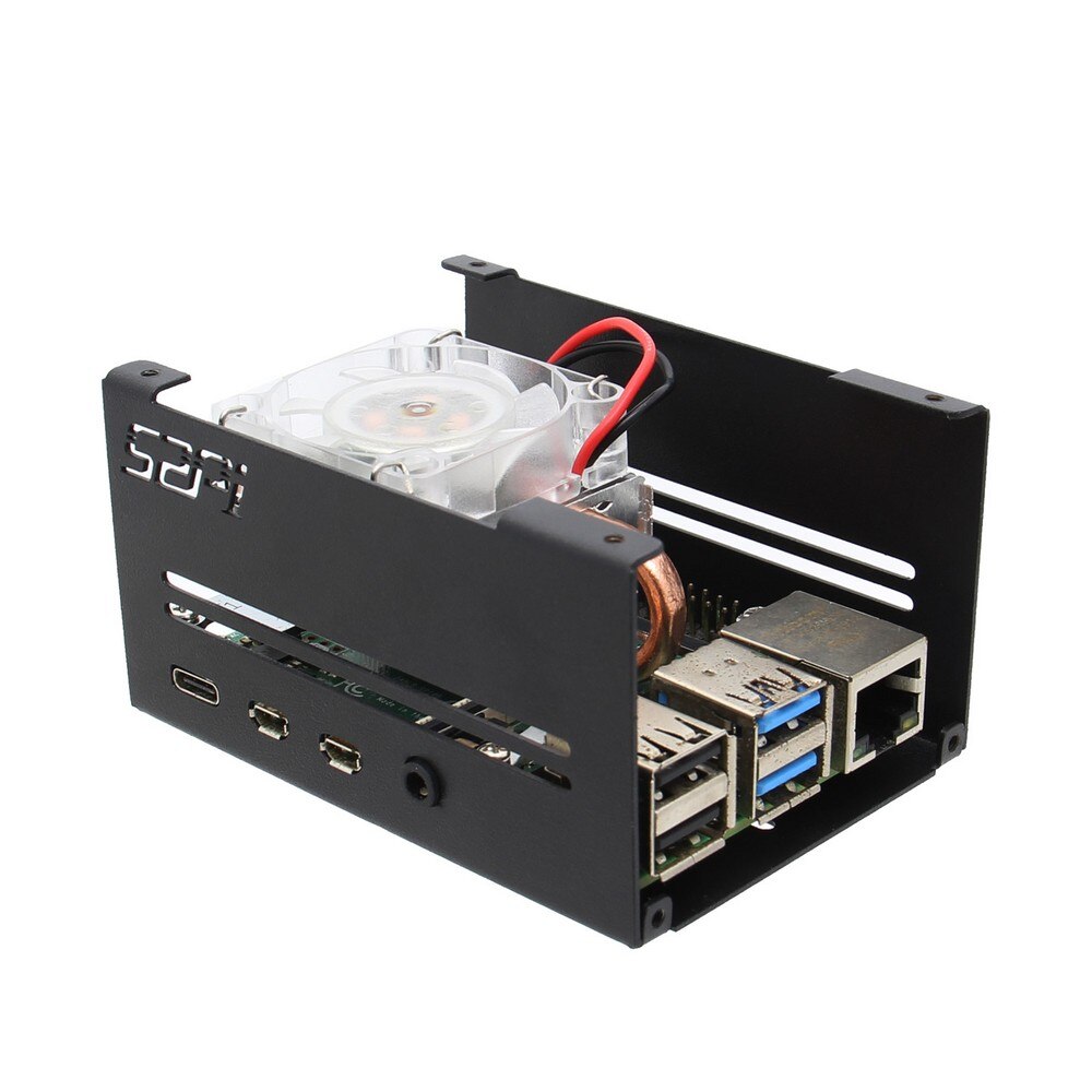 Raspberry Pi Low-profile CPU Cooler ICE Tower Cooler with Metal Case for Raspberry Pi 4B customize