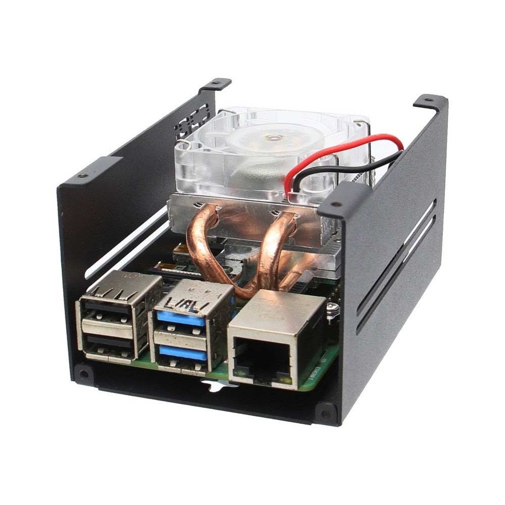 Raspberry Pi Low-profile CPU Cooler ICE Tower Cooler with Metal Case for Raspberry Pi 4B customize