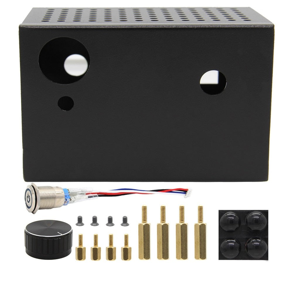 Raspberry Pi X400 Metal Case for X400 V3.0 DAC AMP Audio Expansion Board and Raspberry Pi 4 Model B Only customize
