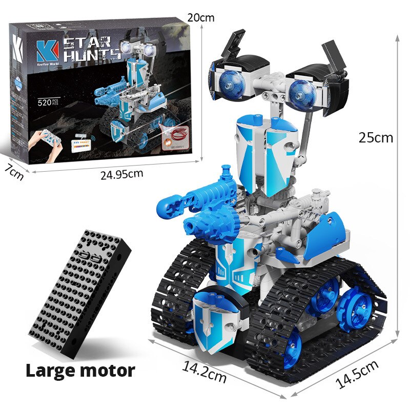 Remote Control Programming Robot Children Educational Assembly Building Blocks Small Particle Toy customize