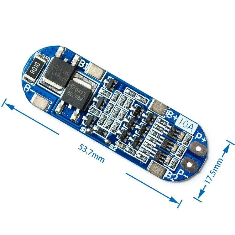 Custom 3S 10A 11.1V 12V 12.6V Lithium Battery Charger Protection Board Module for 18650 Li-ion Lipo Battery Cells BMS 3.7V