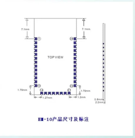 Custom HM-10S-A Bluetooth Module ble4.0 Serial Port Transmission Master Slave Integrated Shake iBeacon Test Recommendation Stable