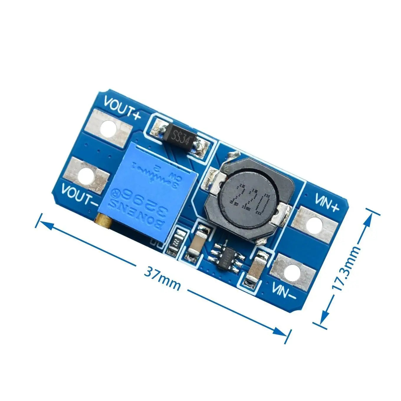 Custom 5pcs MT3608 DC-DC Step Up Converter Booster Power Supply Module Boost Step-up Board MAX output 28V 2A MICRO interface
