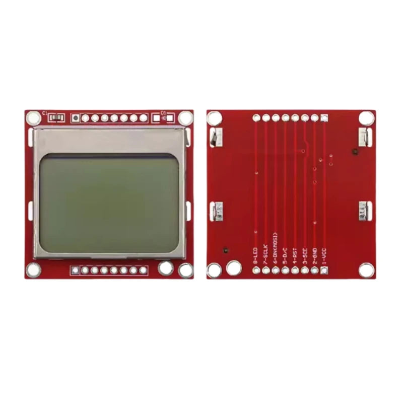 Custom Suitable for Nokia 5110 LCD red screen LCD module red PCB