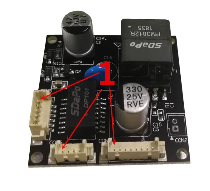 Custom PM3812R V2.0 48V to 12V1A isolated POE module PD module