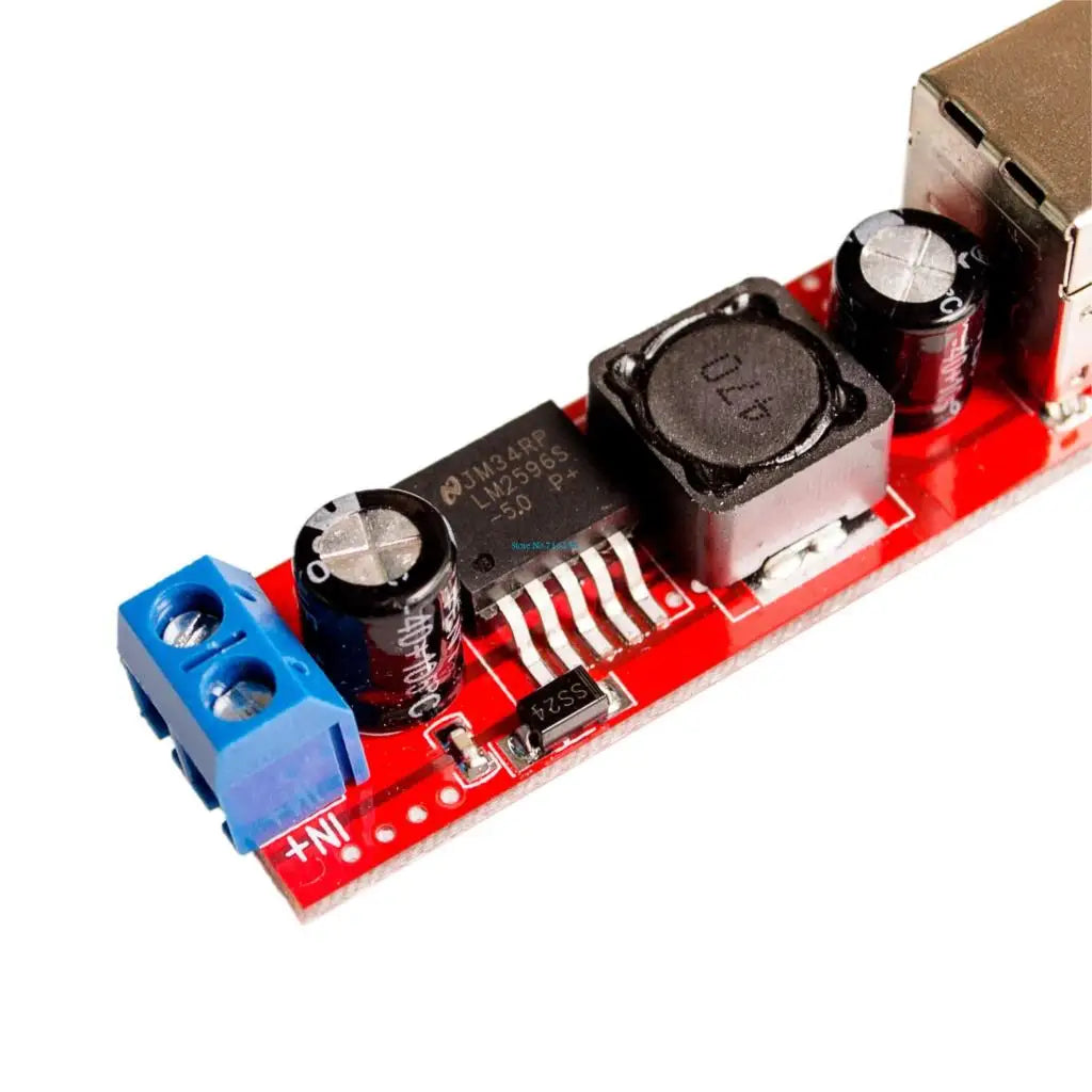 Custom DC 6V-40V To 5V 3A Double USB Charge DC-DC Step-down Converter Module For Vehicle Charger LM2596 Dual USB