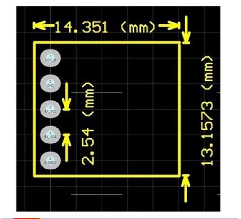 Custom GY-21 SHT21 HTU21D replaces SI7021 temperature and humidity sensor module I2C interface