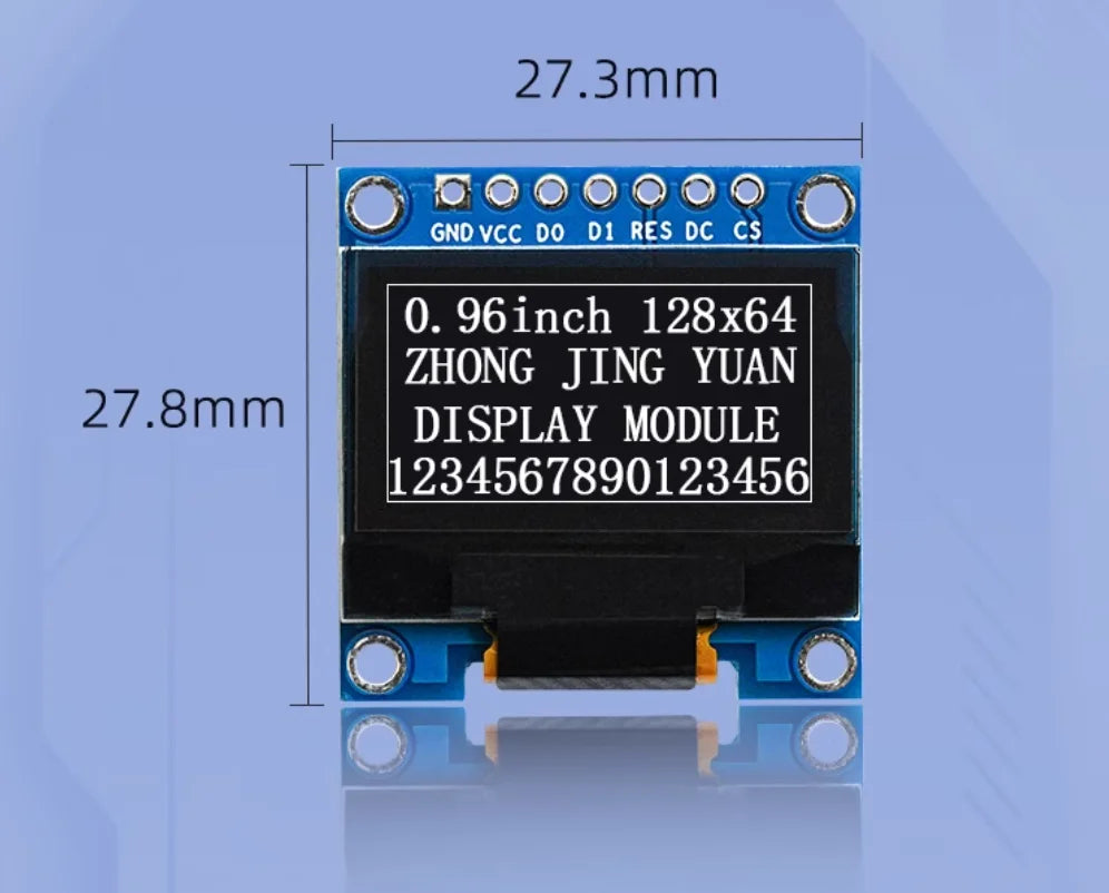 Custom 0.96-inch OLED display module 12864 LCD screen ssd1306