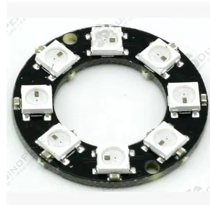Custom 8 Bits 8 X WS2812 5050 RGB LED Ring Lamp Light with Integrated Drivers