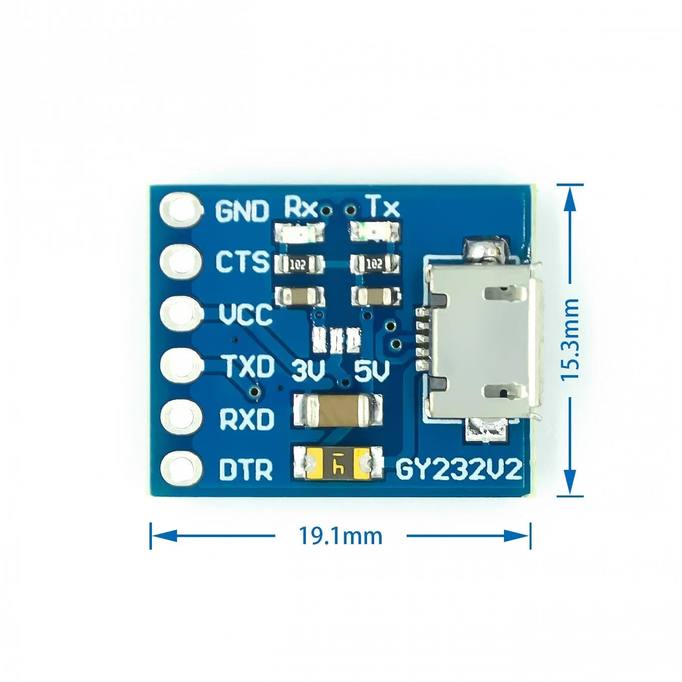 Custom FT232RL FT232 USB TO TTL 5V 3.3V Download Cable To Serial Adapter Module USB TO 232 GY232V2 MICRO FT232RL USB