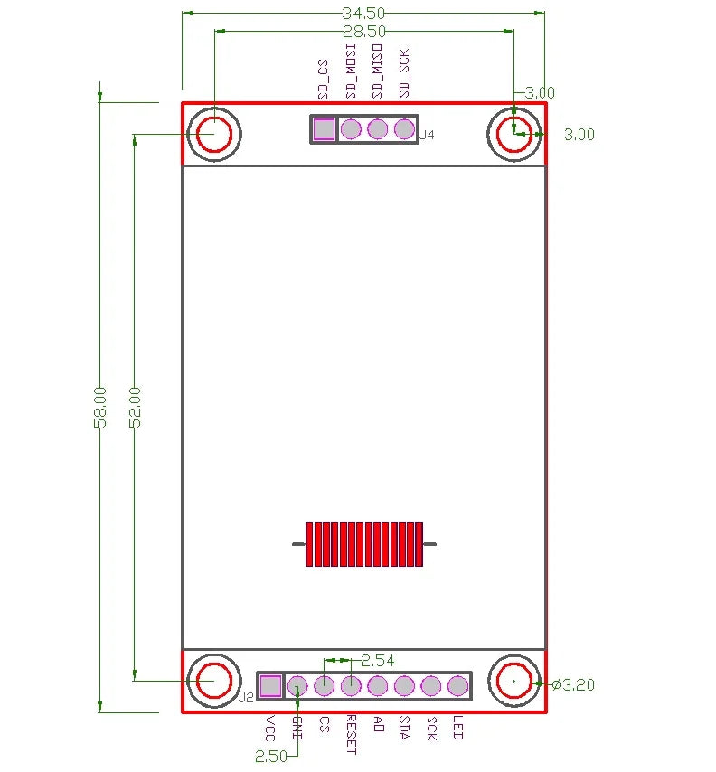 Custom 1.8-inch TFT LCD display module SPI serial port 51 drives 4 IO drives TFT128 * 160