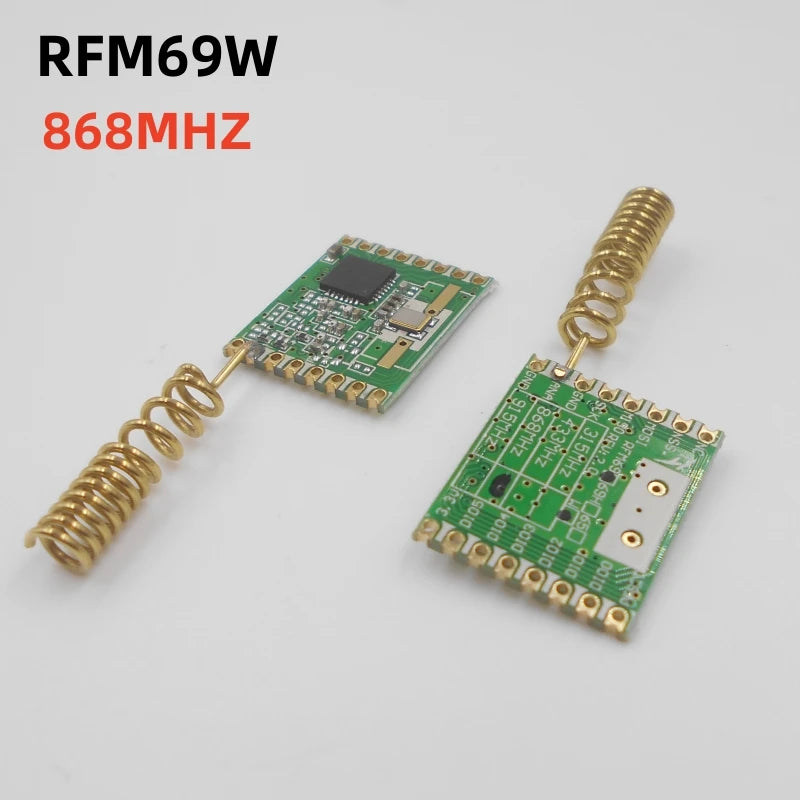 Custom With antenna RFM69W 433/868/915mhz Lora module FSK transceiver module 13dBm Frequency