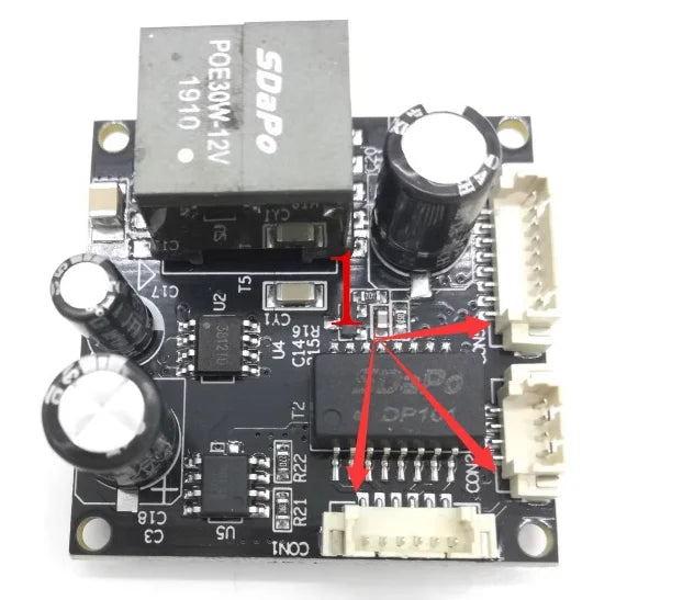 Custom PM3812AT 2A isolated industrial grade temperature resistant POE module 25.5W