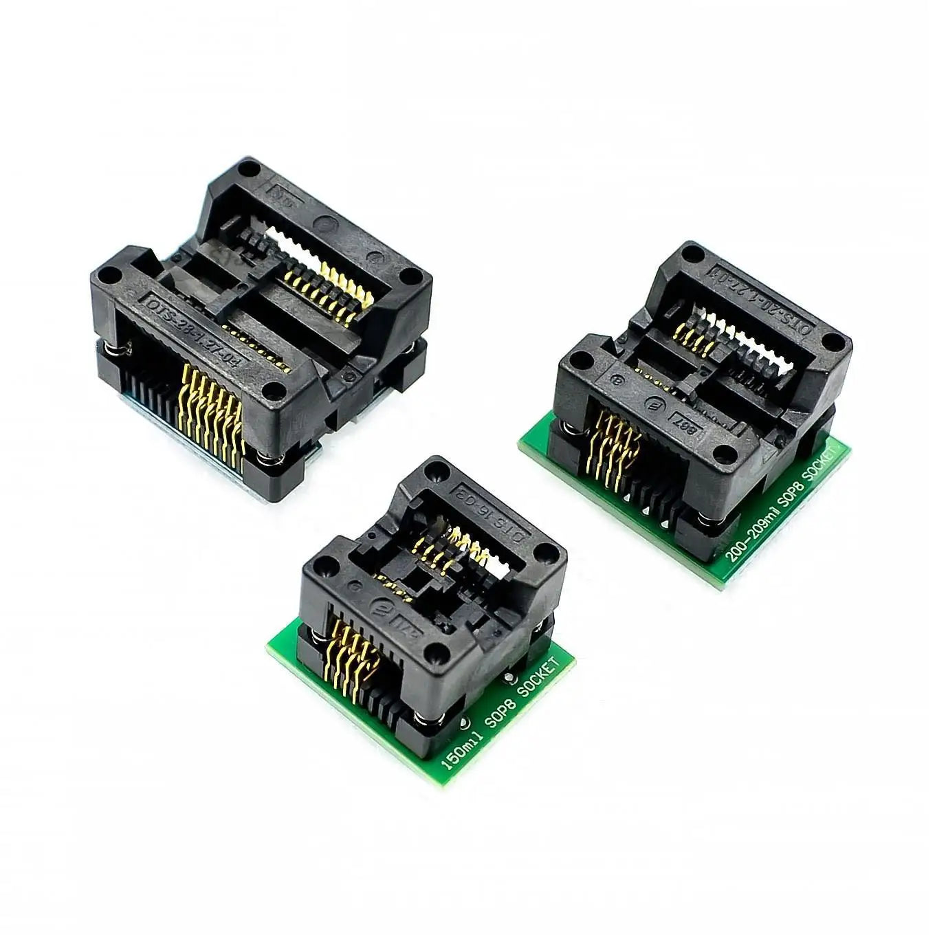 Custom Smart Electronics 150mil 200MIL Socket Converter Module SOIC8 SOP8 to DIP8 EZ Programmer Adapter
