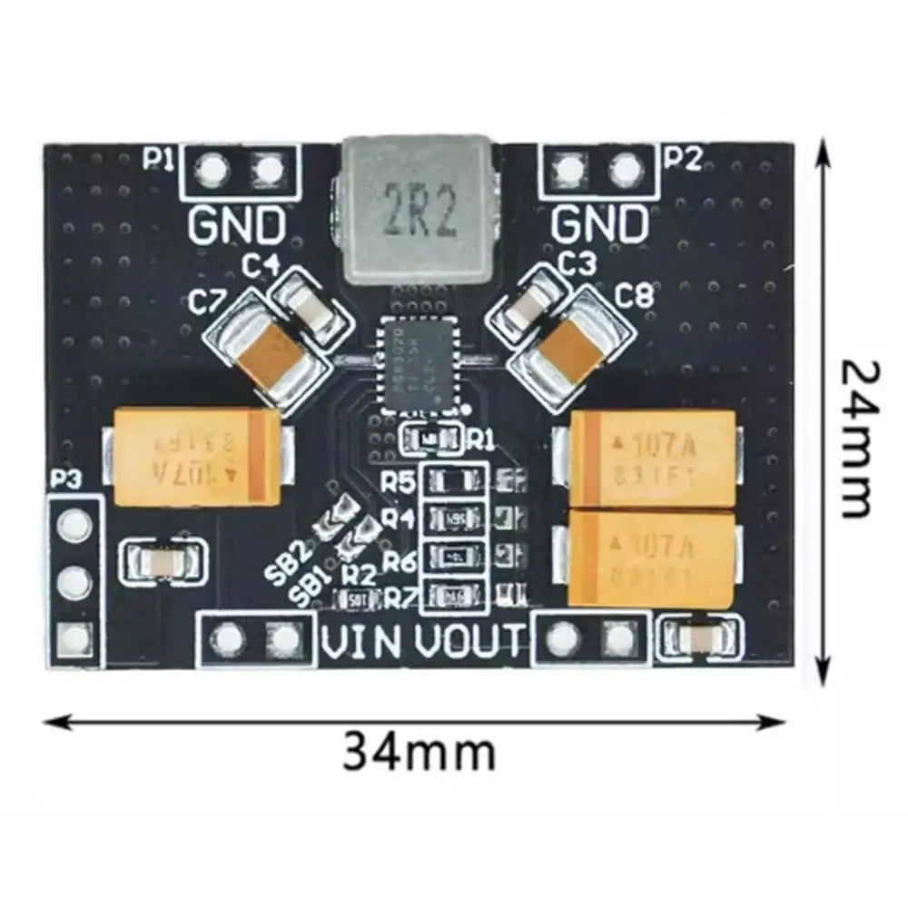 Custom TPS63020 Automatic Buck-boost Step up Down Power Supply Module 2.5V 3.3V 4.2V 5V Lithium Battery Low Ripple Voltage Converter