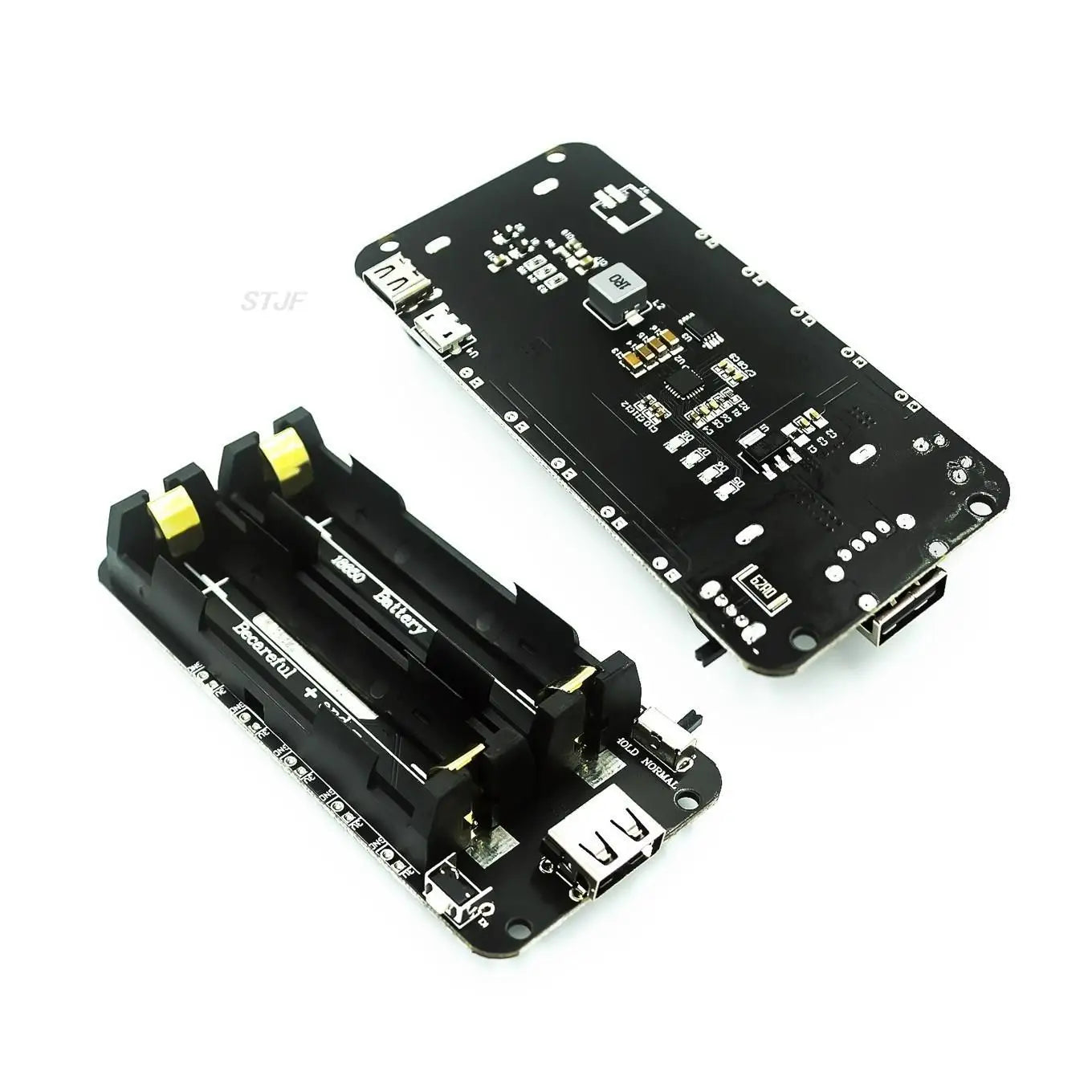 Custom Two Voltage 18650 Lithium Battery Shield V8 Mobile Power Expansion Board Module 5V/3A 3V/1A Micro USB For ArduinoESP