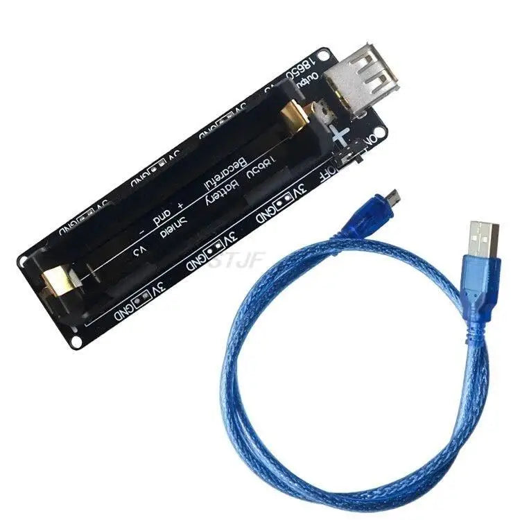Custom Two Voltage 18650 Lithium Battery Shield V8 Mobile Power Expansion Board Module 5V/3A 3V/1A Micro USB For ArduinoESP