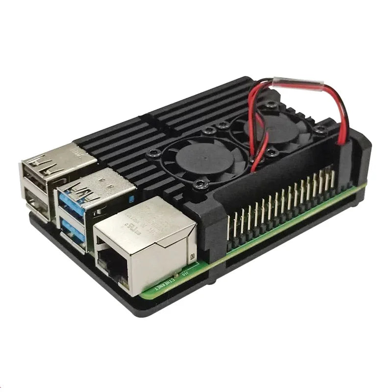 Custom Lonten On stock Raspberry Pi 4 Aluminum Case Box with high efficient cooling for Raspberry Pi 4 Enclosure Alup4 Manufacturer