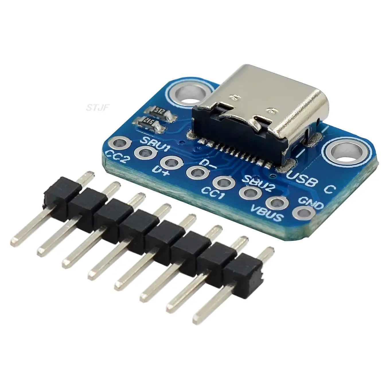 Custom USB TYPE-C conversion board 2.54MM CC1 CC2 5.1K pull-down resistor connection