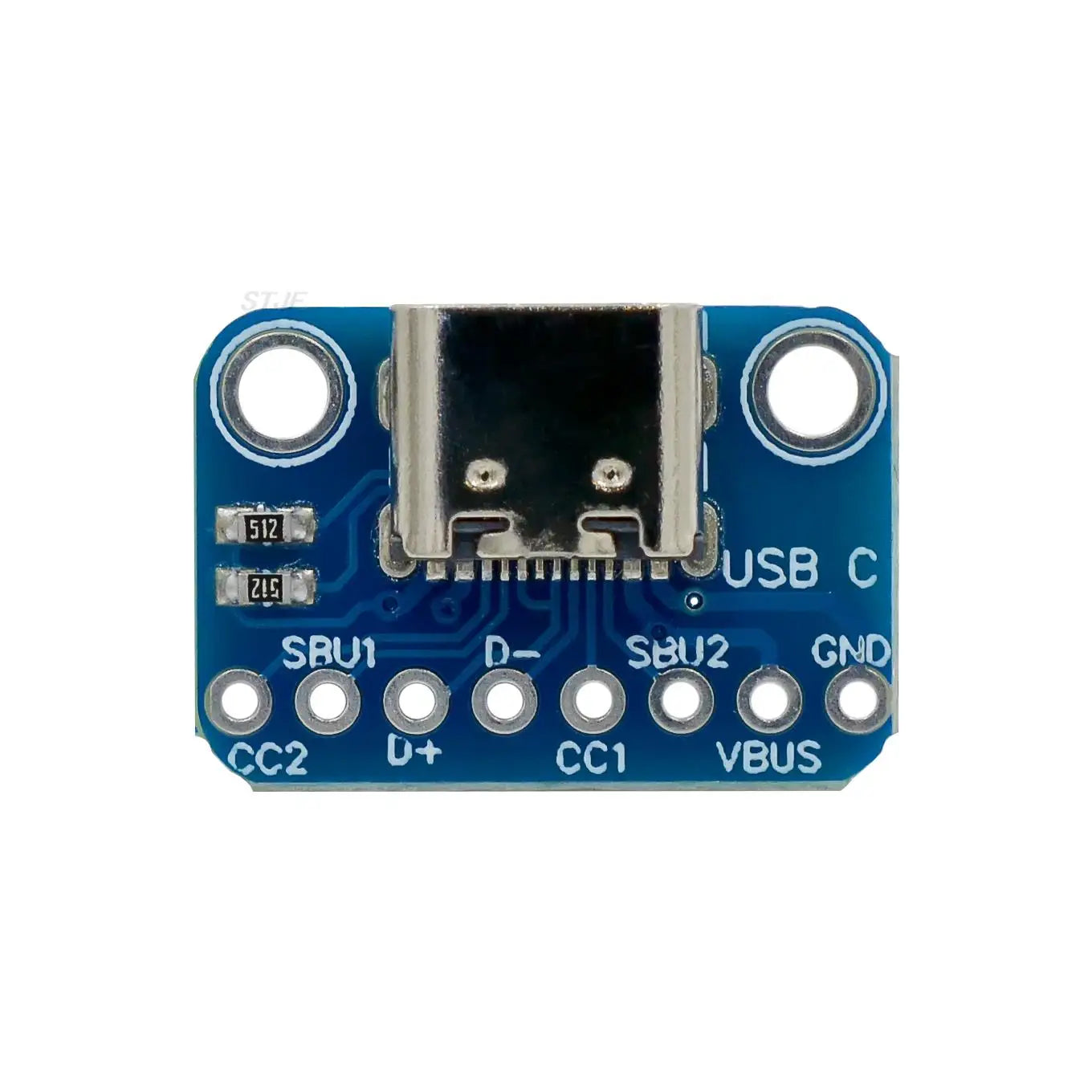 Custom USB TYPE-C conversion board 2.54MM CC1 CC2 5.1K pull-down resistor connection